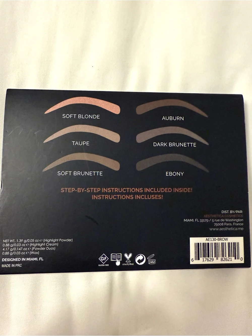 Aesthetica Contour Series Brow Palette